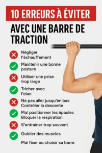 Erreurs à éviter avec une barre de traction