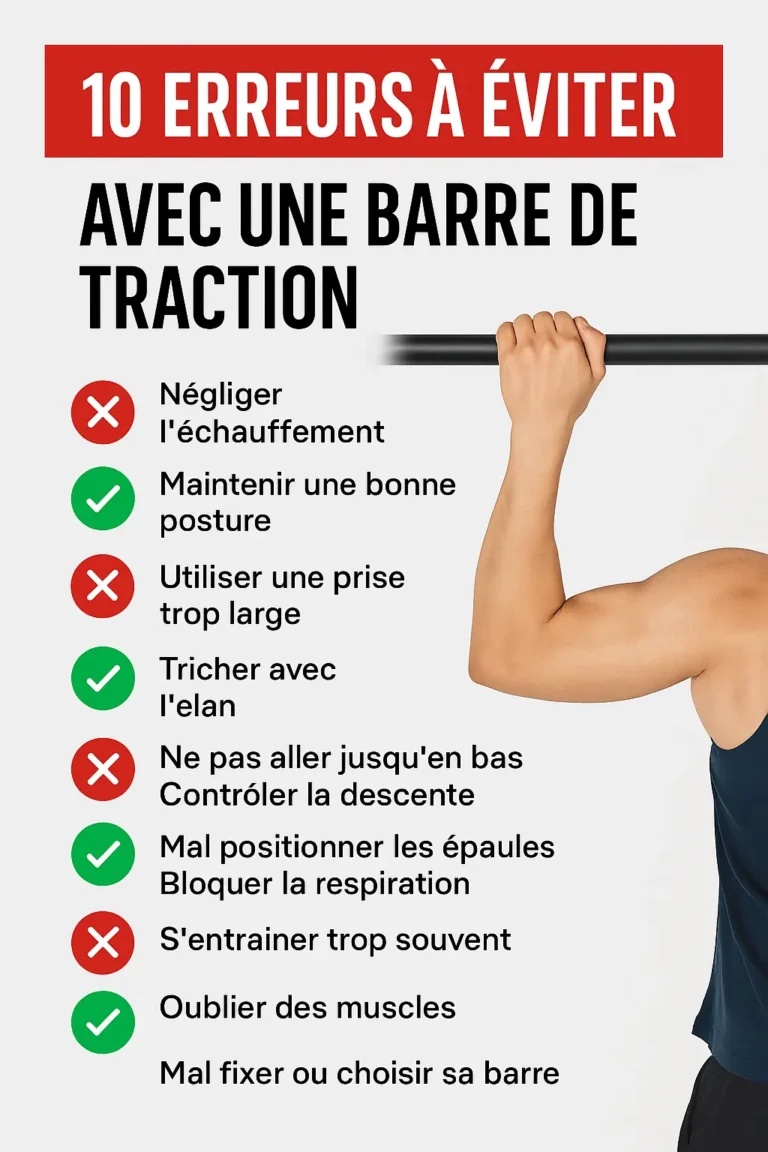 Erreurs à éviter avec une barre de traction