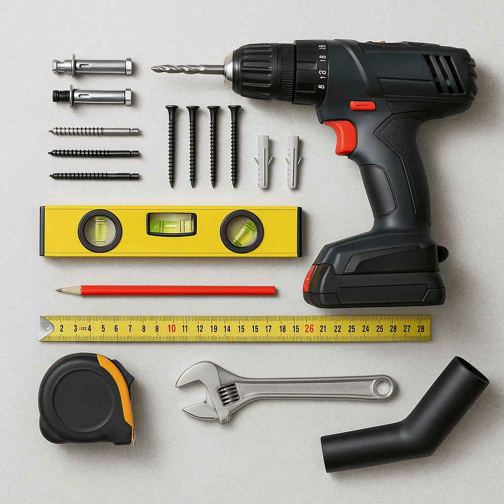 Matériel pour installation barre de traction murale