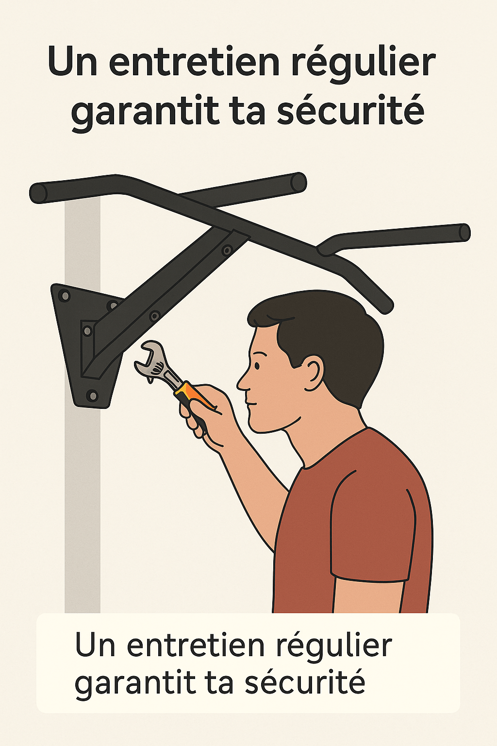 Conseils de sécurité barre de traction murale