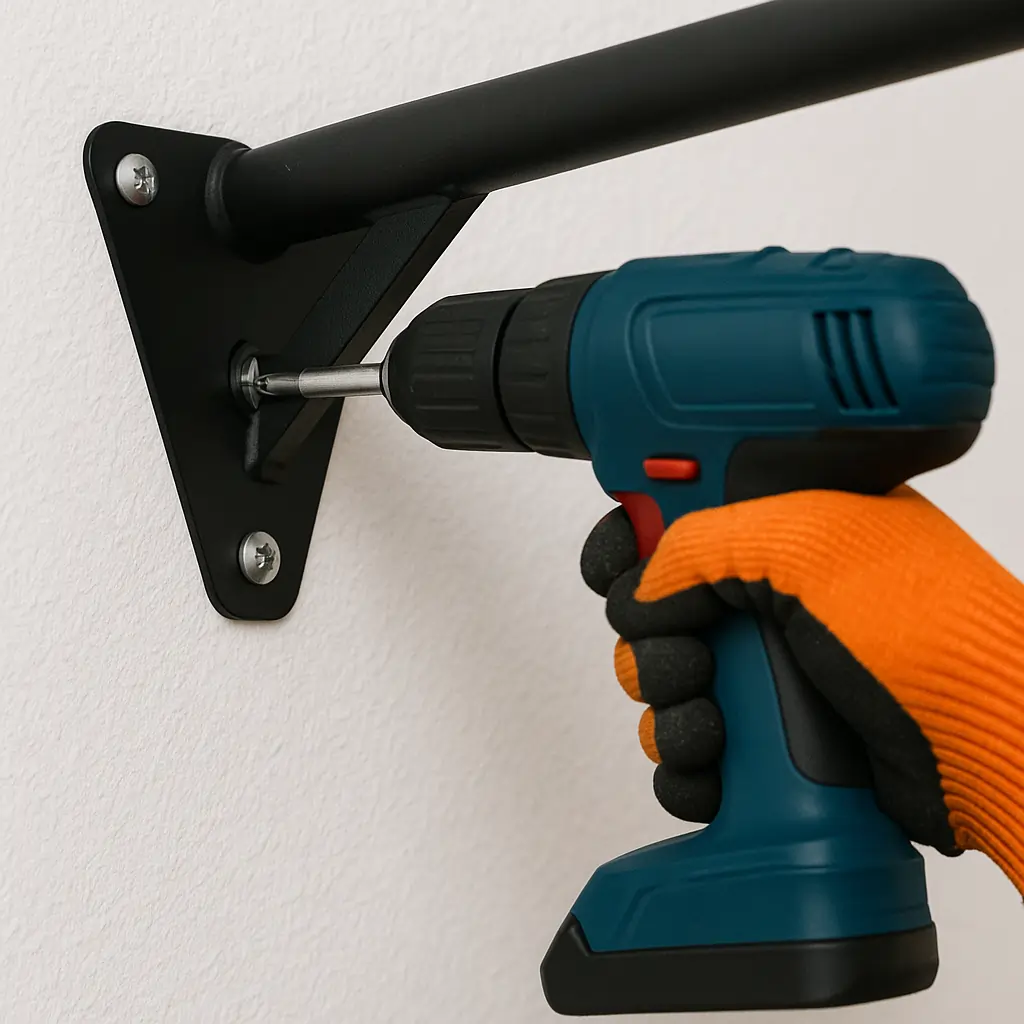 Fixation de la barre de traction murale