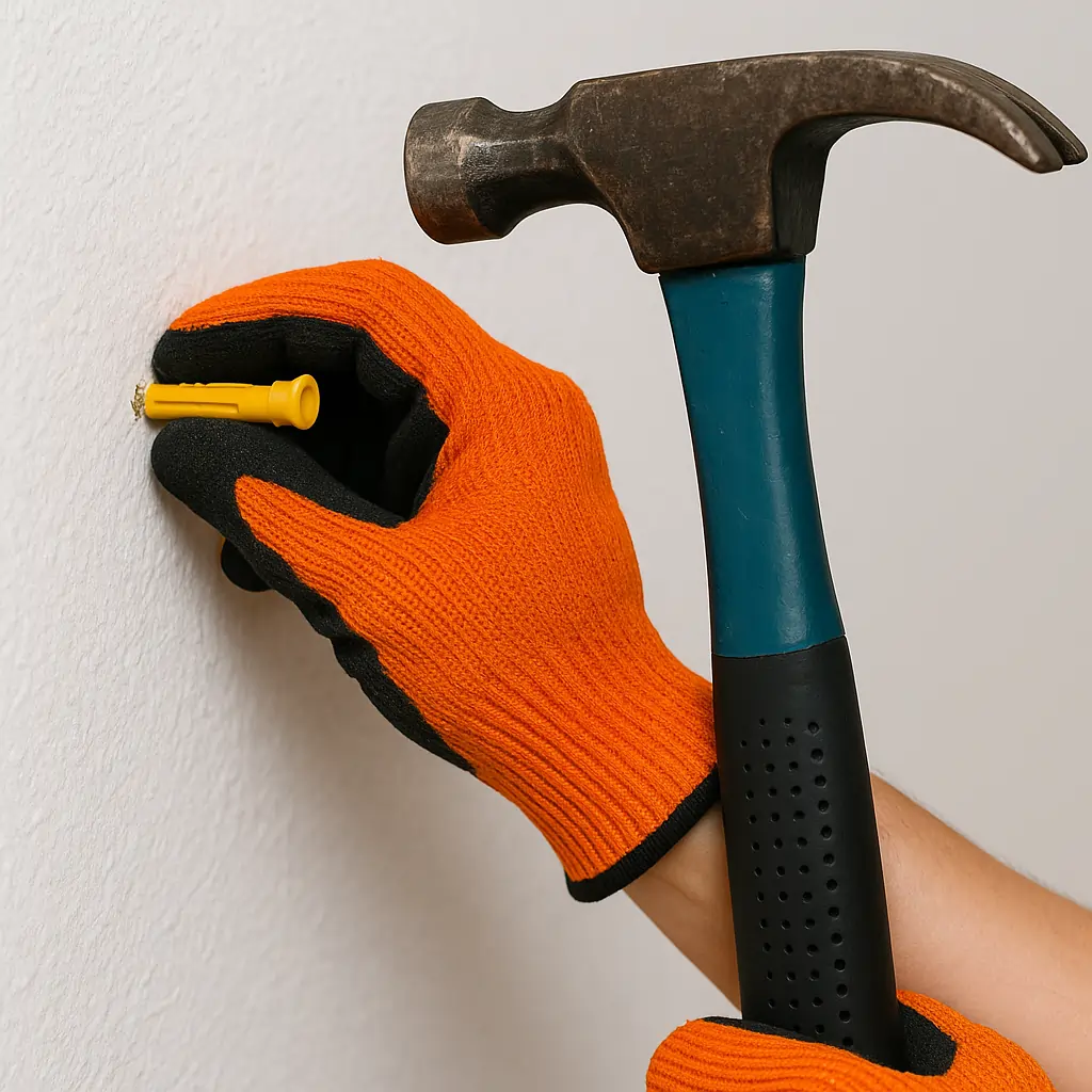 Insertion des chevilles