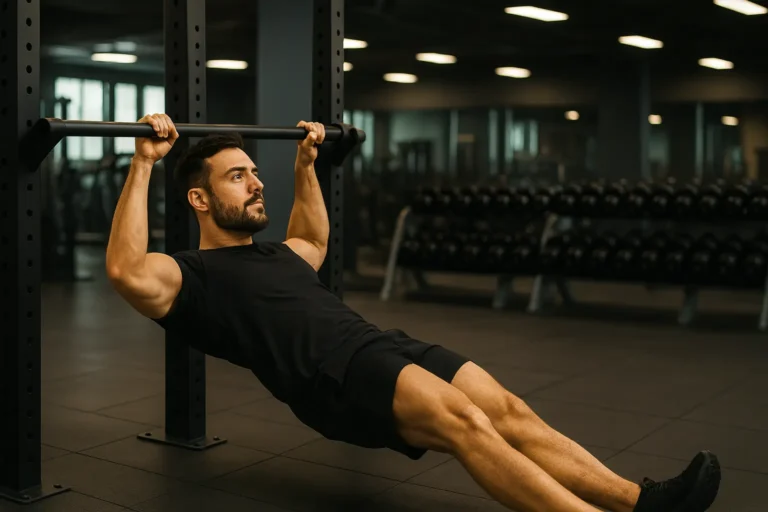 rowig inversé sur barre de traction
