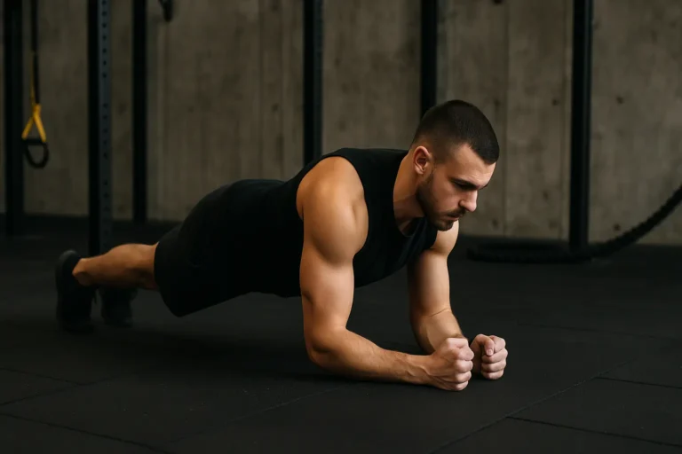 Planche avec descente de hanches