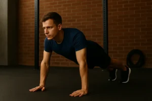 gainage bras tendus exercice en salle de sport