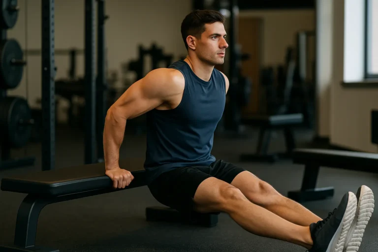 Dips sur banc (triceps) : technique, erreurs et progression