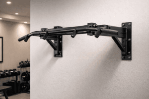 Illustration barre traction haut de gamme — scène d'utilisation réaliste