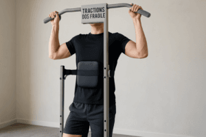 Illustration tractions dos fragile — scène d'utilisation réaliste