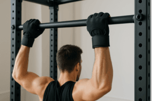 Illustration gants traction — scène d'utilisation réaliste