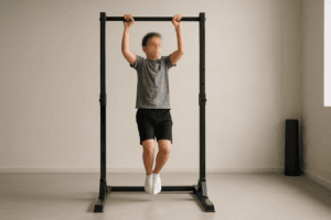 Illustration barre de traction enfant — scène d'utilisation réaliste