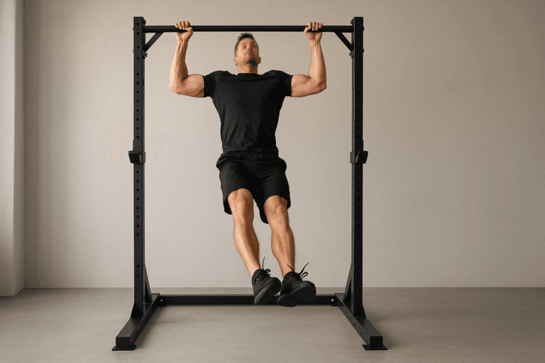 Illustration kipping traction — scène d'utilisation réaliste