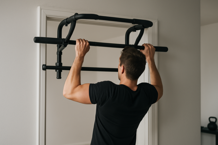 Illustration securite barre de traction — scène d'utilisation réaliste