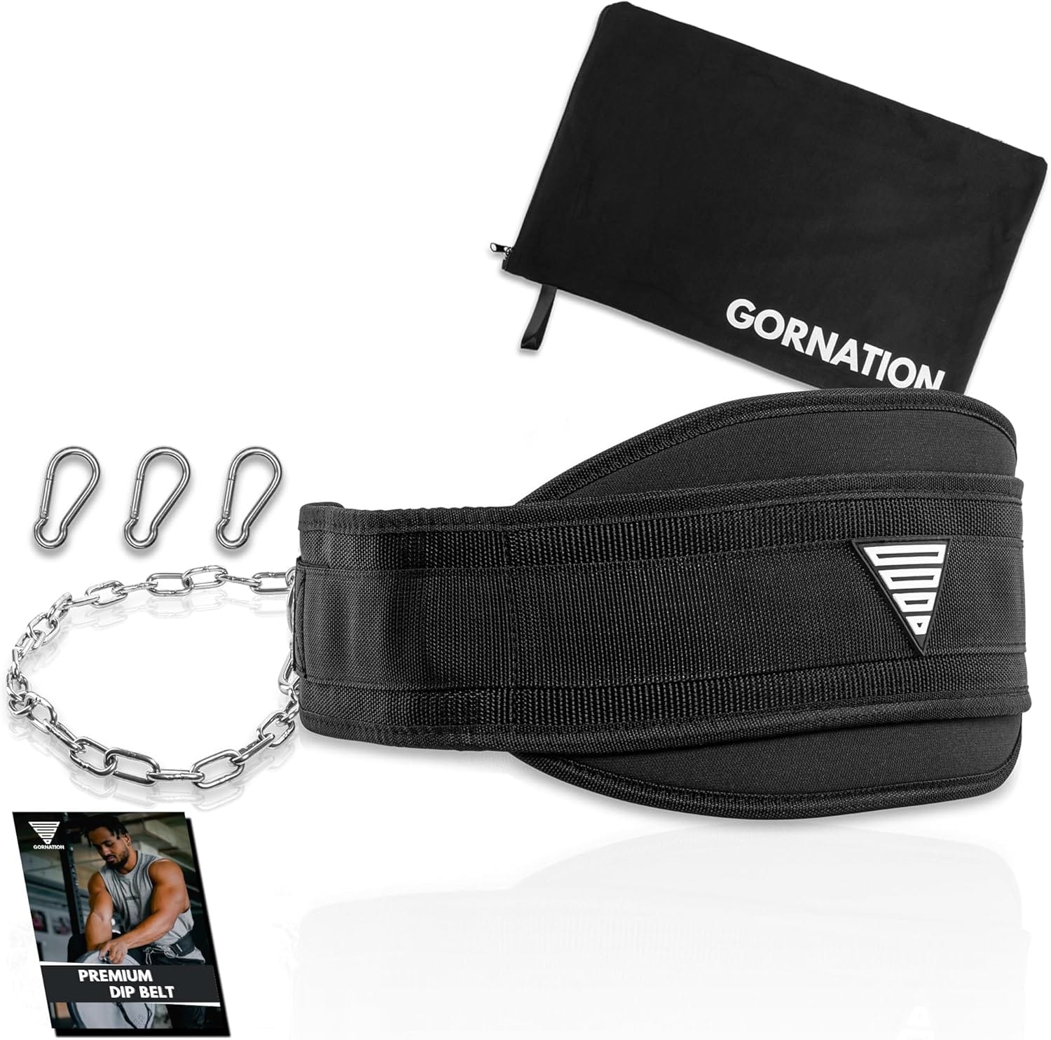 Ceinture lestée GORNATION pour tractions dips et muscle-ups